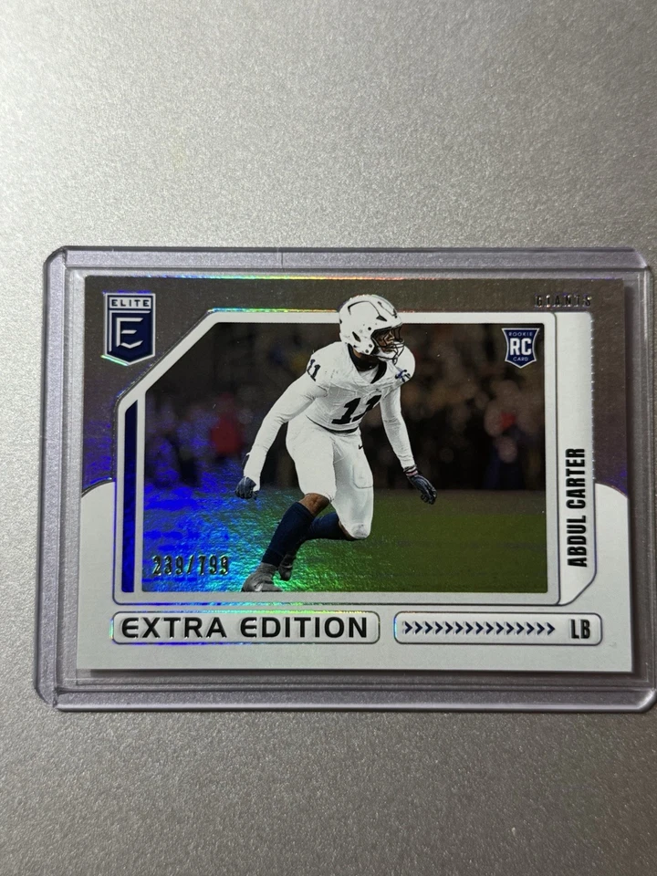 Abdul Carter  New York Giants  Panini Elite NFL 2025  EXTRA EDITION ROOKIE /799 - Image 4 of 4