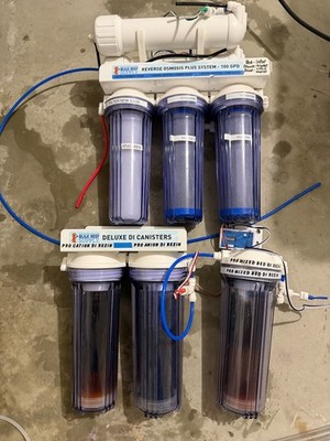 7 stage Bulk Reef Supply pro plus 150 GPD water saver RO/DI System