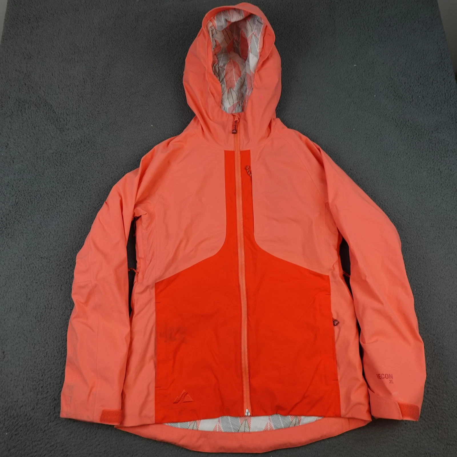 Strafe Recon 2L Jacket Womens Small Coral Orange Hooded PrimaLoft Ski Snow Shell