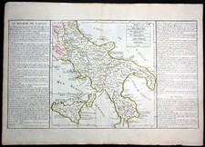 ca. 1780 Napoli Naples Sicilia Italia Italy Clouet antique print Kupferstich