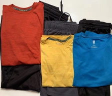 Youth Boys Mixed lot Tek Gear/Ideology Shirt, Shorts, Pants ~ Size L/Large