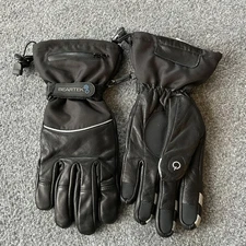 BearTek Ski Snowboard Gloves Mens Medium Black Leather 3M Thinsulate Tech