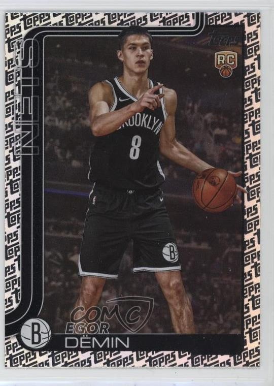 2025-26 Topps Topps Foil Pattern Egor Demin #208 02s2