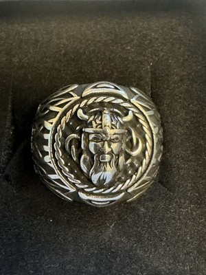 .925 S.S. VIKING WARRIOR BERSERKER BARBARIAN NORSE ring size 8