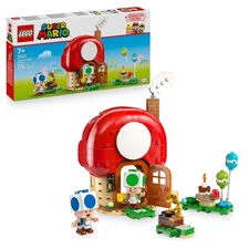 LEGO Super Mario Party at Toad's House Toy - Interactive Set with 2 Figures, a K