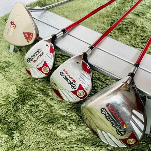 TaylorMade BURNER 12-Piece Set Men's Golf Right 1W.5W.4UT.5-9.P.52°.56°.Pt FlexS