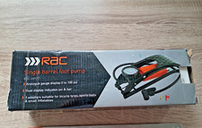 RAC Single Barrel Foot Pump With Pressure Gauge Car Bike Tyre Inflator
