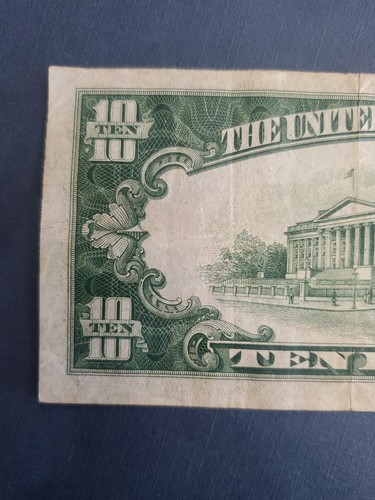 1934-A $10 North African Emergency Issue WWII Note US Paper Currency - Picture 7 of 10