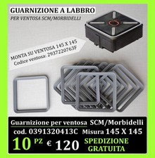 10 guarnizioni a labbro per ventosa SCM/Morbidelli 145x145 cod. 0391320413C