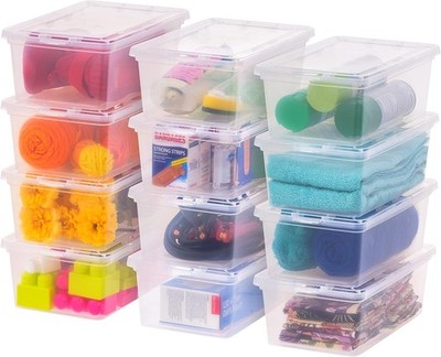 Iris Ohyama 7 Qt. - 12 Pack 7 - 12 Pack, Clear 