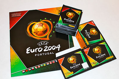 記念グッズ EURO 2004 FANS' GUIDE Panini EM UEFA EURO 2004 04 Display Box Bags Sticker Album