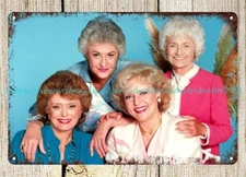 The Golden Girls Photo metal tin sign wall art metal wall decor