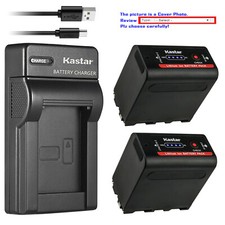 Kastar NP-F980 Battery Slim Charger for Sony NP-F570 NP-F770 NPF960 NP-F970 F980
