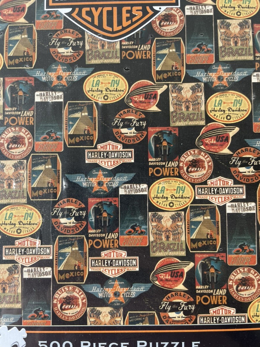 Harley Davidson Motorcycles 500 Piece Puzzle Schmid #78444