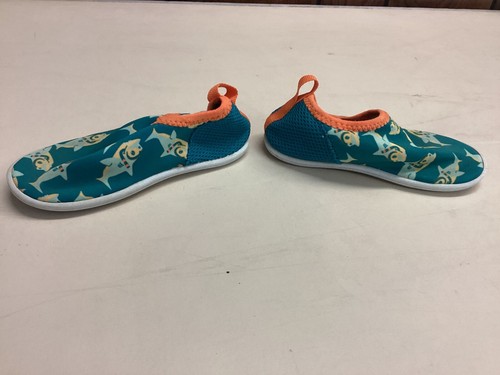 Speedo green orange shark mesh pull on water shoes baby toddler sz Medium - Picture 7 of 11