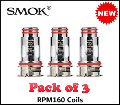 smok rpm160 coils Genuine Smok RPM 160 Coil 0.15Ω Mesh Replacement Coils - Pack Of 3 - DTL