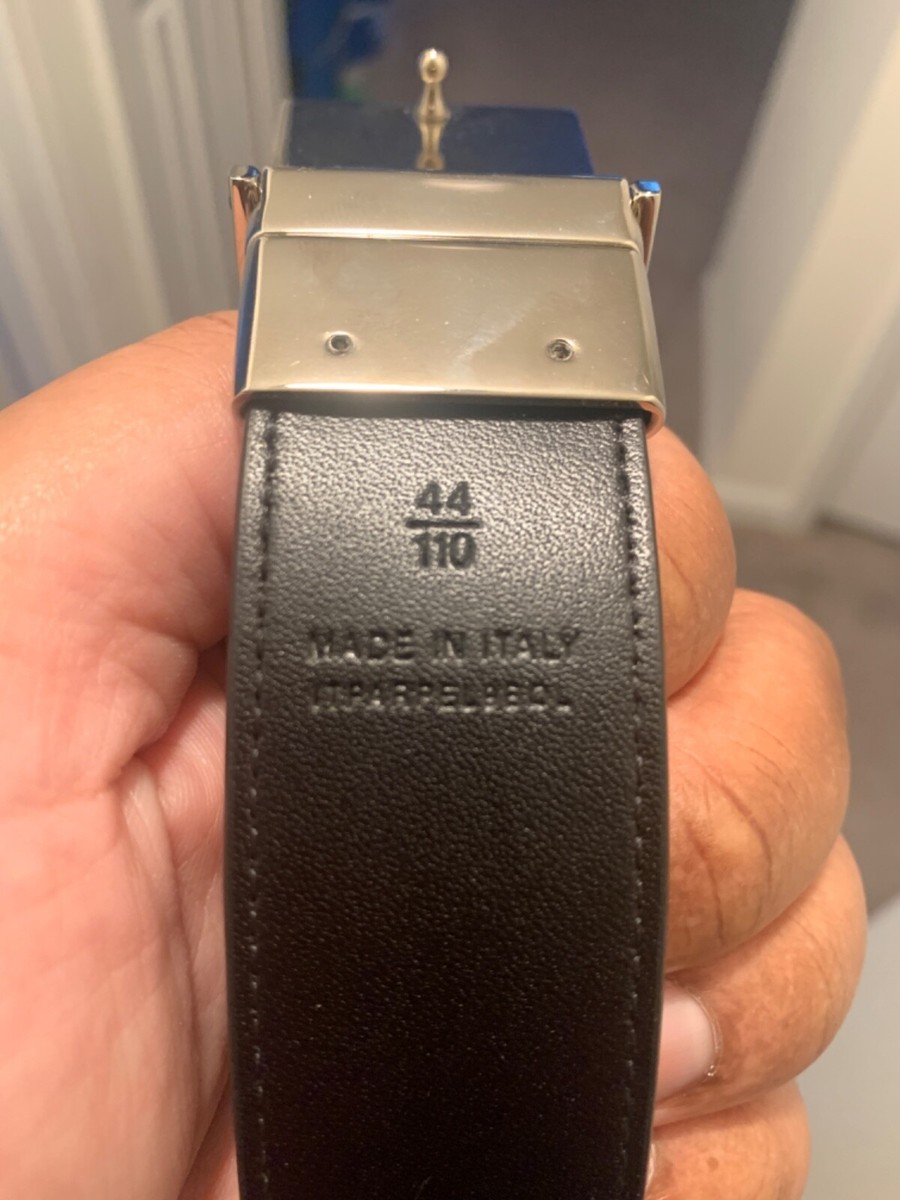 Mens Burberry Signature Check Belt w/ Plaque | eBay