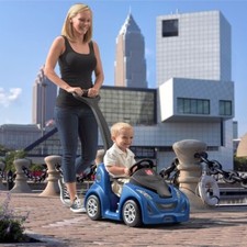 Toddler Ride On Car Parent Push Behind Outdoor Walks Buggy Stroller Fair 4 Wheel