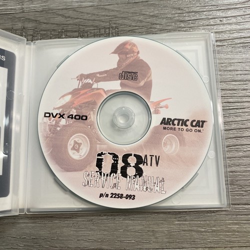 Arctic Cat OEM 2008 DVX 400 Service Manual CD (2258-093) - Bild 2 von 2