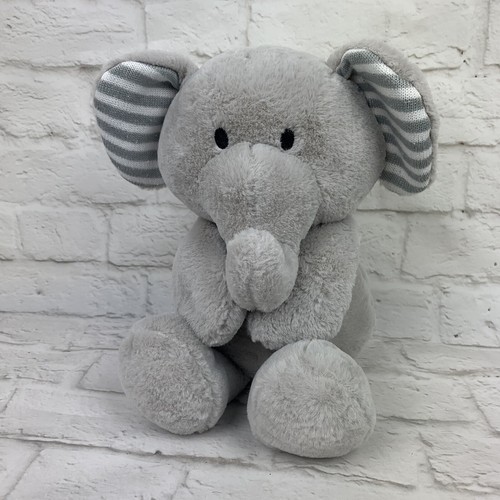 Kellytoy 13" Plush Elephant Lovey Rattle & Crinkle Ears Baby Stuffed Animal Toy - Picture 2 of 9