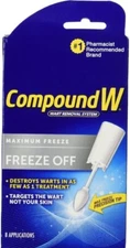 Compound W Wart Remover, Freeze Off Kit, 8 ct EXP 12/24