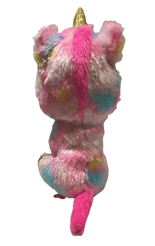 TY BEANIE BOOS GEMUSTERT EINHORN MEHRFARBIG 15 CM GR 36158 OHNE ETIKETT - Bild 2 von 2