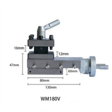 Square Tool Holder Metal Lathe Tool Holder Assembly Holder Accessories WM180V