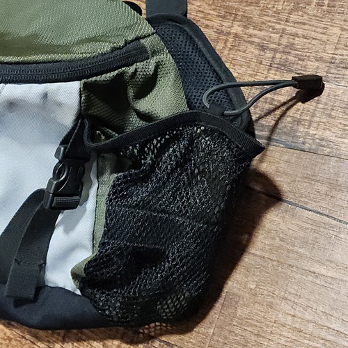 Eddie Bauer Green Lumbar Fanny Pack Waist Bottle Holders Hip Bag Hiking Camping - Picture 4 of 10