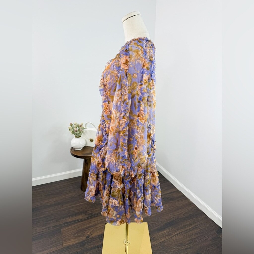 ZIMMERMANN Rosa Silk Tiered Dress