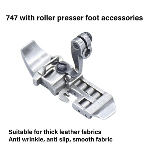 Replaceable Sewing Machine Roller Presser Foot for Thick Leather Fabric Sewing - Afbeelding 3 van 8