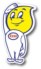 ESSO TWIN GASOLINE HIGH GLOSS OUTDOOR 5 INCH DECAL STICKER
