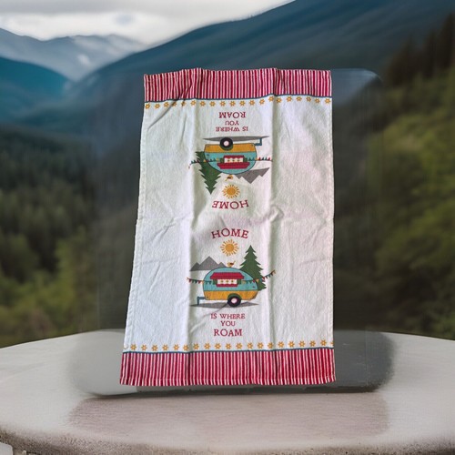 Camping Dish Towels with RV Camper Kitchen Towel White for Hiker Travel Set 3 - Picture 5 of 10