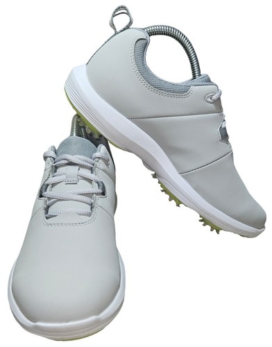 FJ Footjoy Sport LT sz 11M White/Gray Leather Golf Shoes | eBay