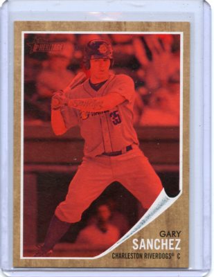 2011 TOPPS HERITAGE M.L. #39 GARY SANCHEZ 