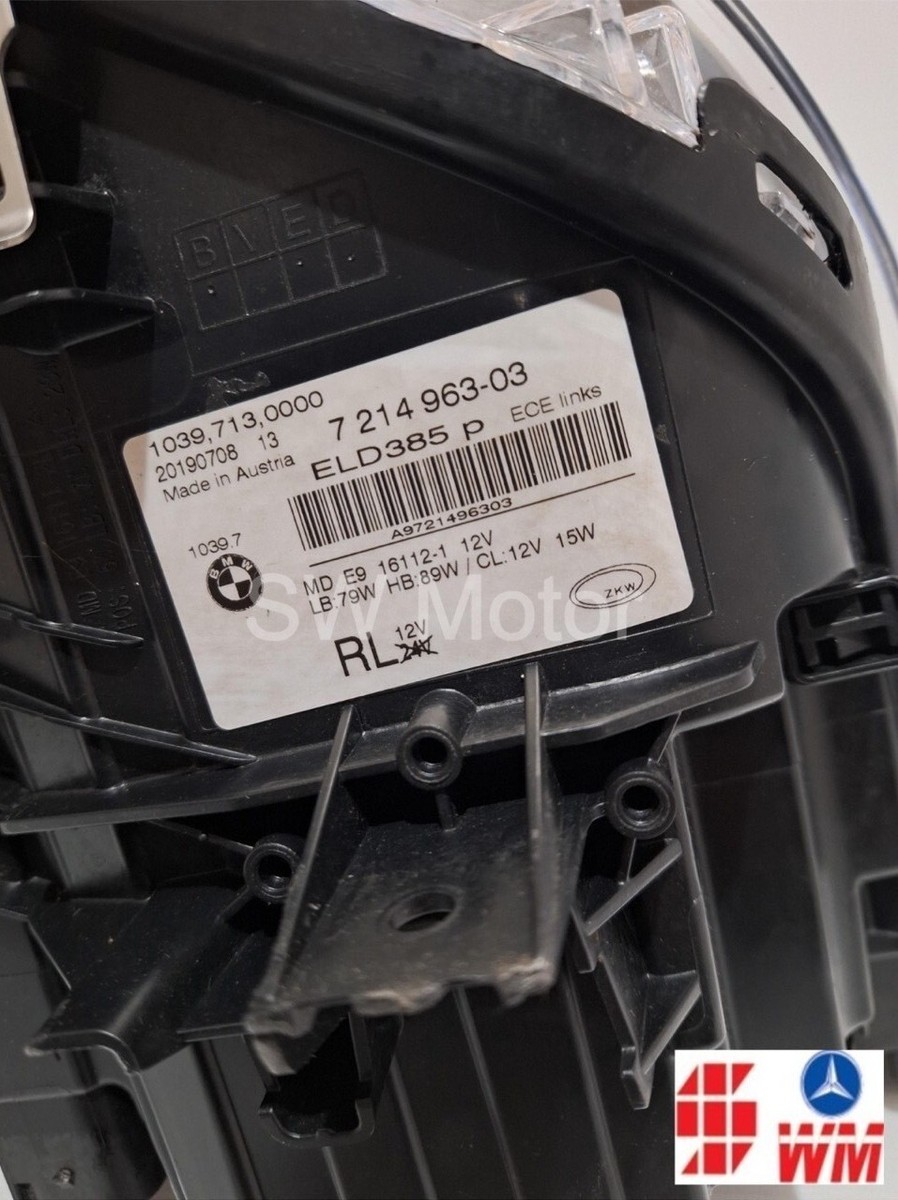 Used Genuine BMW Adaptive LED headlight left G30 BMW 5 Series 