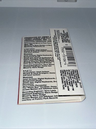 Janet Jackson Control Cassette Tape 1986 Vintage 80s A&M Records Nasty *TESTED - Picture 6 of 7