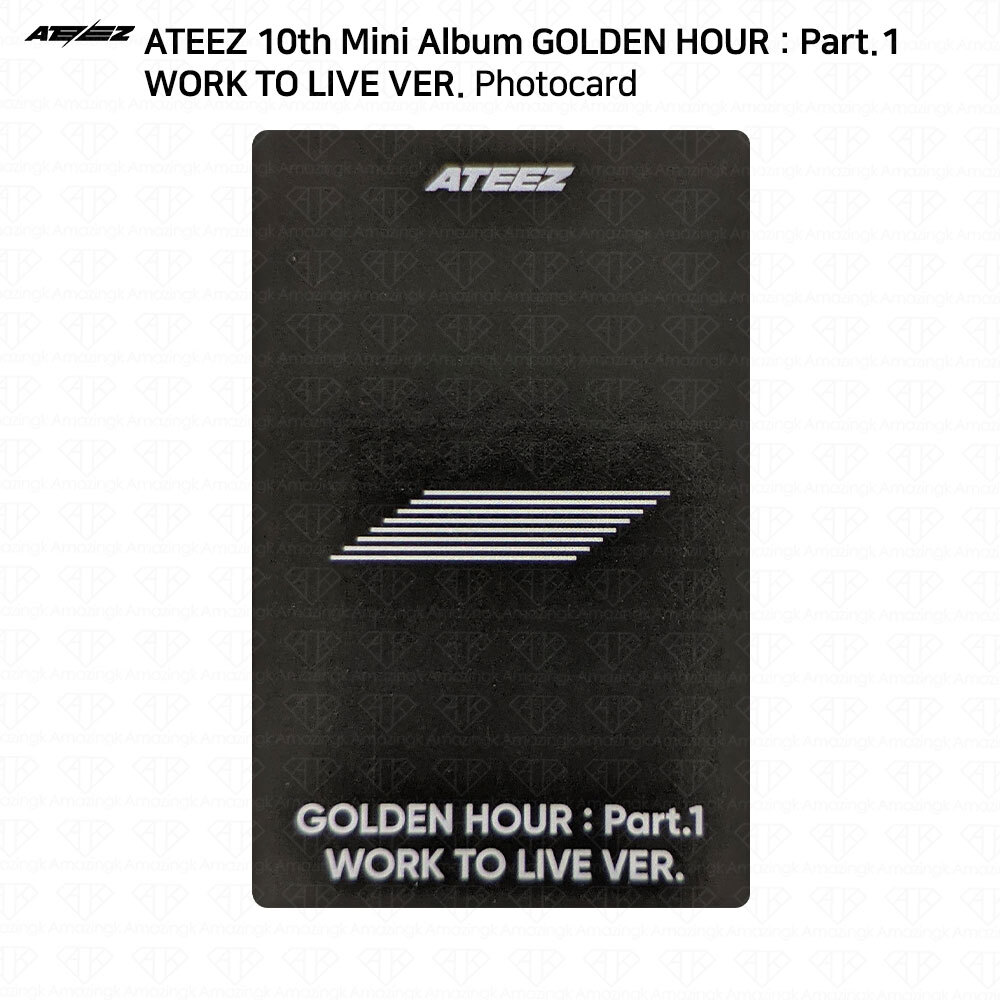 ATEEZ Golden Hour Part.1 Work To Live Ver Photocard Polaroid Disc