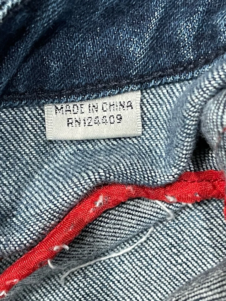 Radcliffe LONDON SKINNY ZIPPER LEG Blue Denim JEANS Sz: 31" - Image 4 of 4