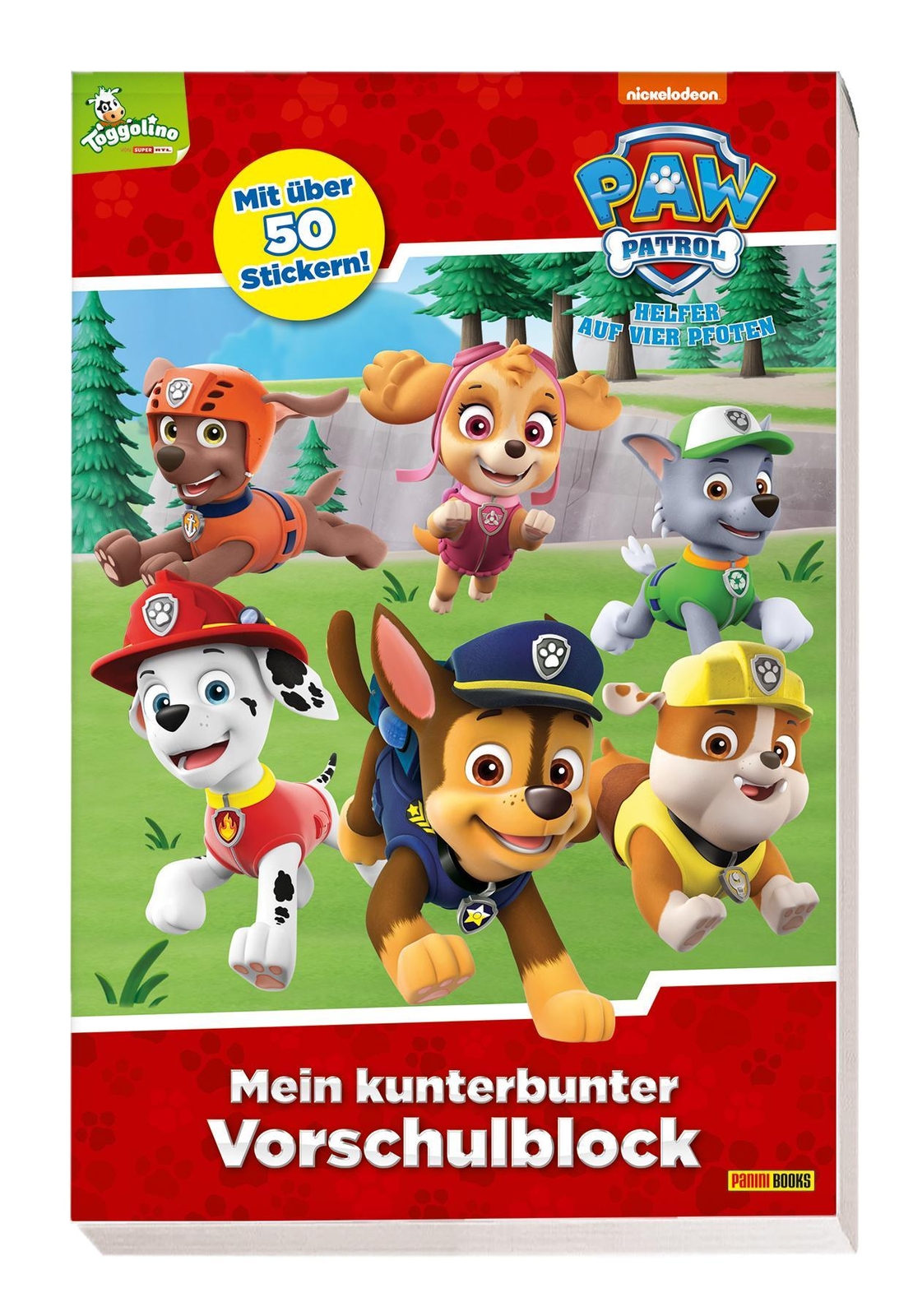 Thumbnail - Paw Patrol: Mein Kunterbunter Vorschulblock - Panini - 9783833237263
