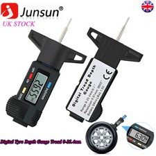 Digital Tyre Depth Gauge Tread Checker Motorbike Car Tester Brake Shoe Pad