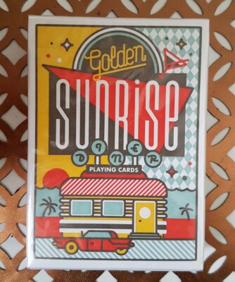 Golden Sunrise Playing Cards Limited Edition Neu & Sealed Art of Play USPCC Deck