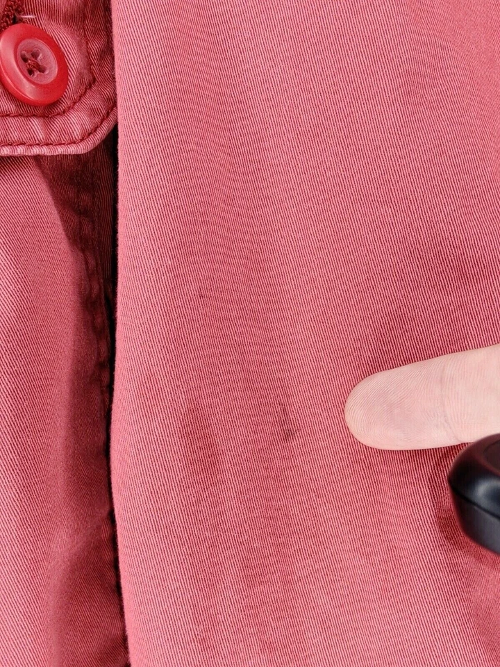 St Johns Bay Men Size 36 Color Red Cargo Multi Pocket (Small Spot) Casual Shorts - Image 4 of 4