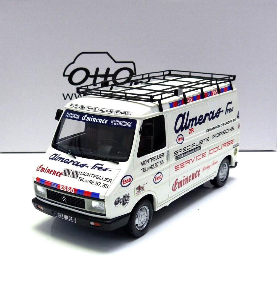 Citroen C35 Almeras Servizio + Car-Trailer Rallye De Portugal 1981 1:18 OT374 - Immagine 3 di 4