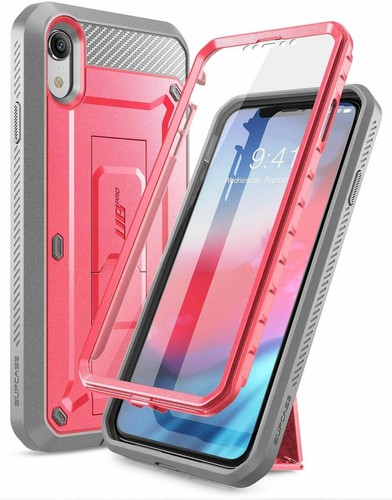 SUPCASE Fullbody Rugged Kickstand Case with Screen Hard Cover for iPhone XR 6.1" - Picture 7 of 31