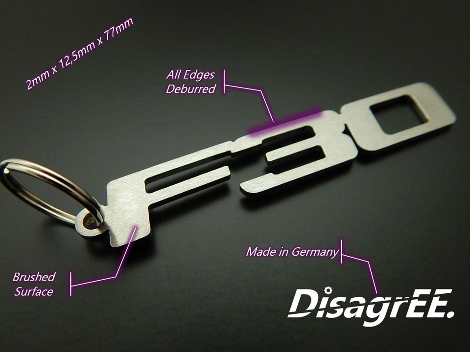 Keyfob Keychain "F30" for BMW 328 330 e 335 d 340 i - stainless steel ...