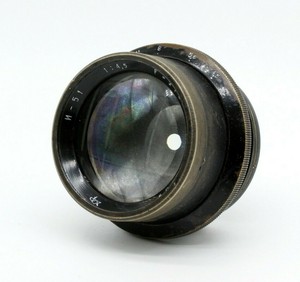RARE-INDUSTAR-51-I-51-210mm-f4-5-for-large-format-camera-Lens-FKD-13x18-4x5-1947