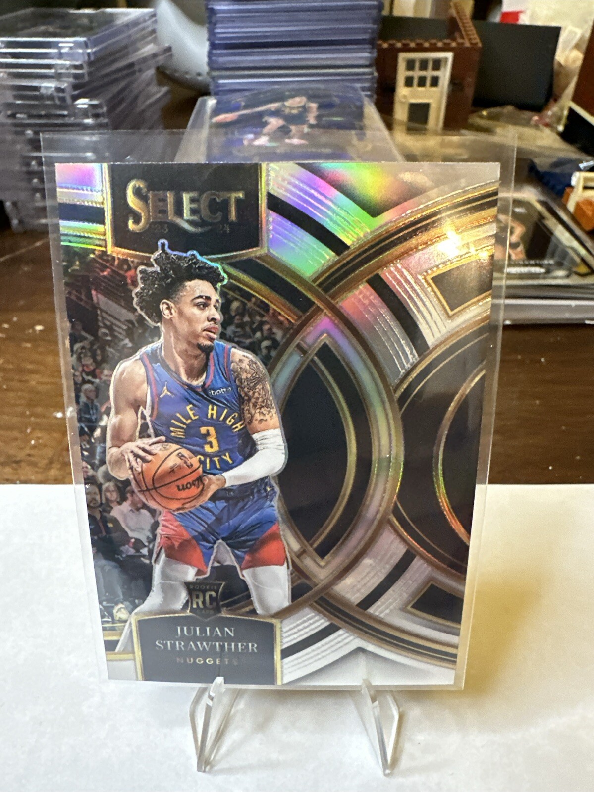 2023-24 Select Julian Strawther Premier Silver Prizm Rookie Nuggets RC