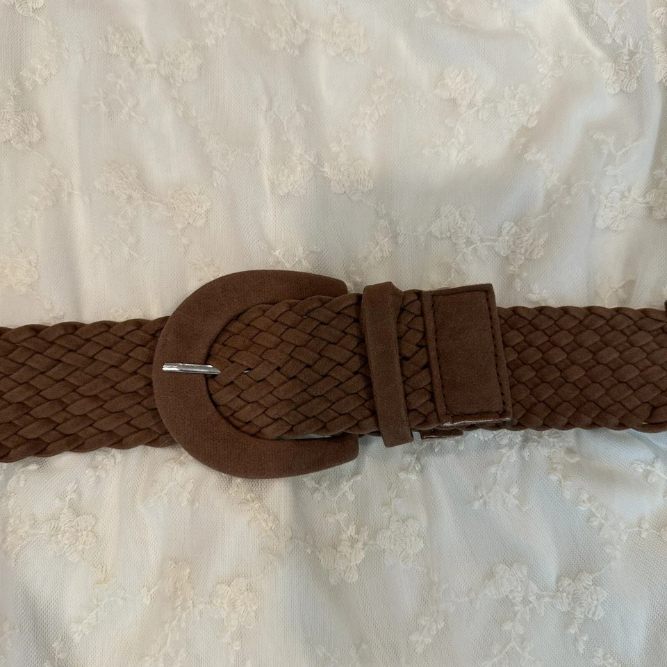 Vestido Delia's de Encaje Para Mujer Pequeño Blanco Marfil Cinturón Boho Volantes Forrado DF Foto 3 de 4