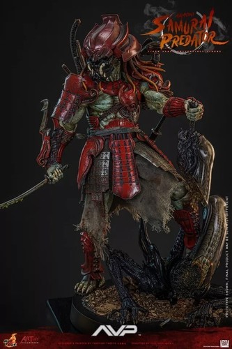 ⭐Pre-order! Hot Toys AC06 1/6 Alien vs. Predator Akaoni Samurai Predator Figure - Picture 3 of 12