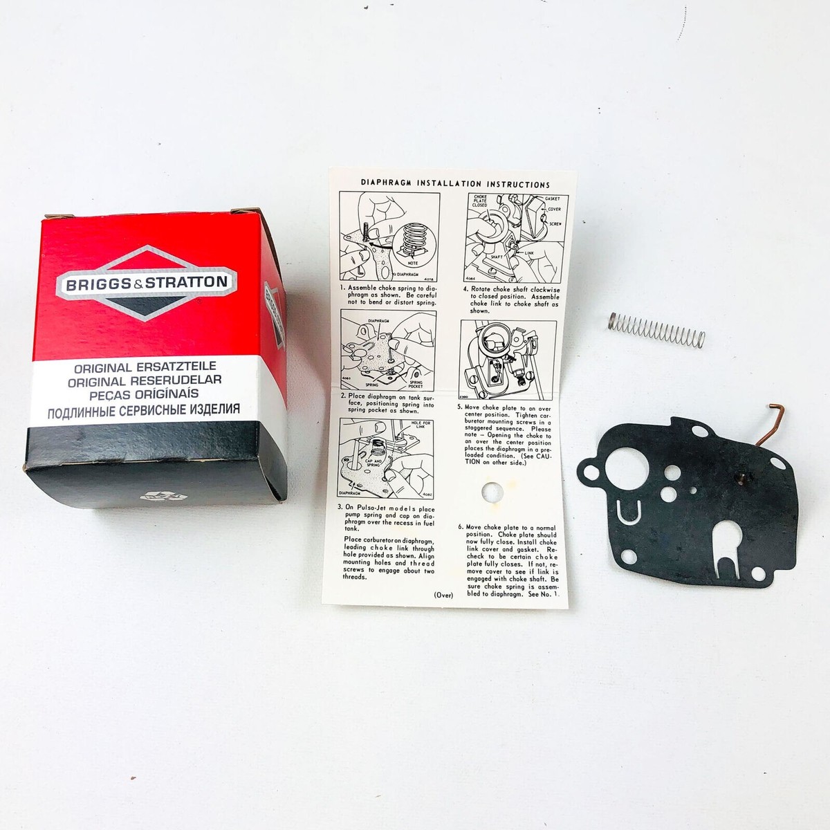 Briggs and Stratton 391681 Choke Diaphragm Kit Pump Genuine OEM 